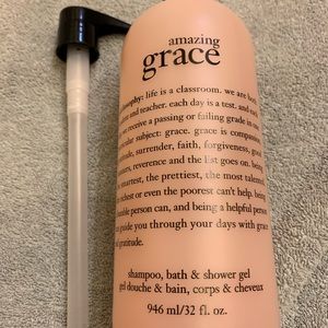 Amazing Grace shampoo bath body gel 32 oz new